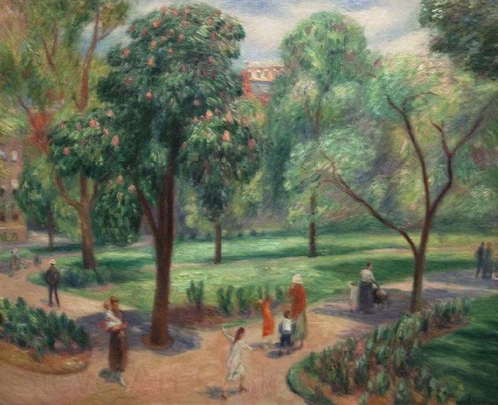 William Glackens The Horse Chestnut Tree, Washington Square Norge oil painting art